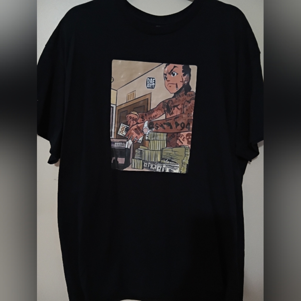 Boondocks Graphic Stacked Money Tee